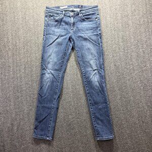AG Adriano Goldschmied Jeans Womens 28R Blue Stevie Ankle Slim Straight Stretch